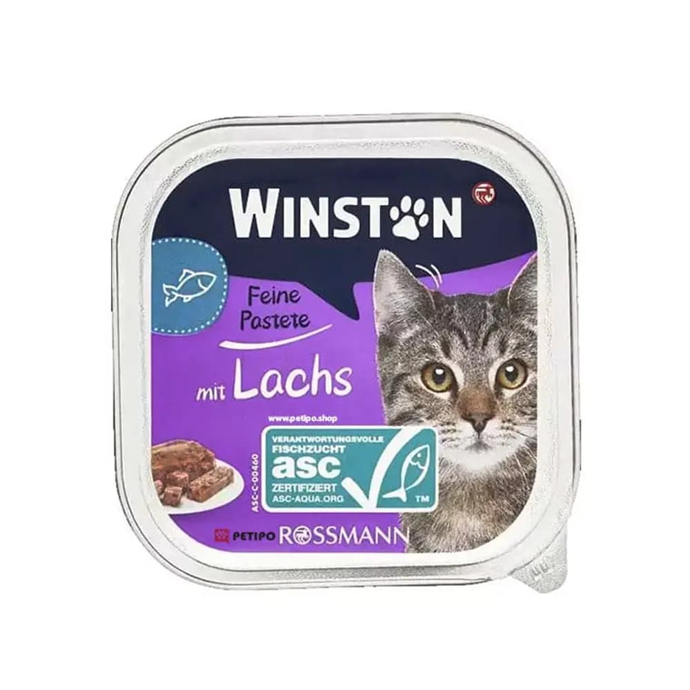 ووم گربه با طعم ماهی سالمون وینستون – Winston