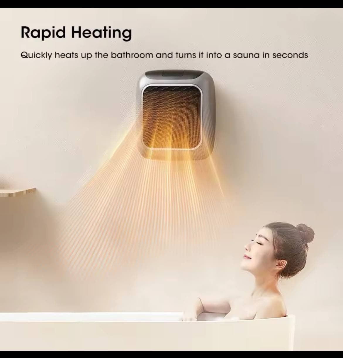 فن هیتر CSA ریموت دار مدل CSA HEATER 800W کلید لمسی — تصویر ۸