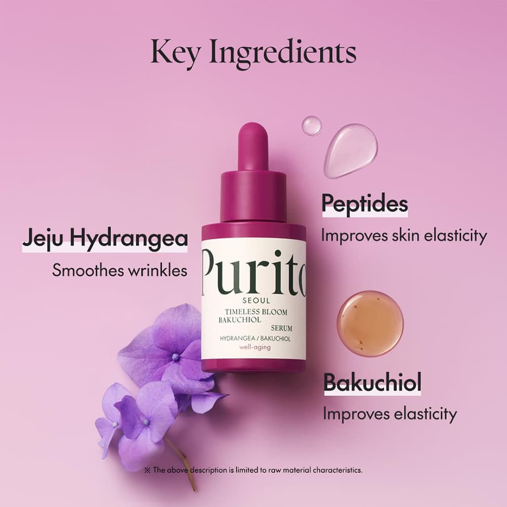 سرم ضد چروک و جوانساز باکوچیول بلوم پیوریتو Purito SEOUL Timeless Bloom Bakuchiol Serum — تصویر ۵