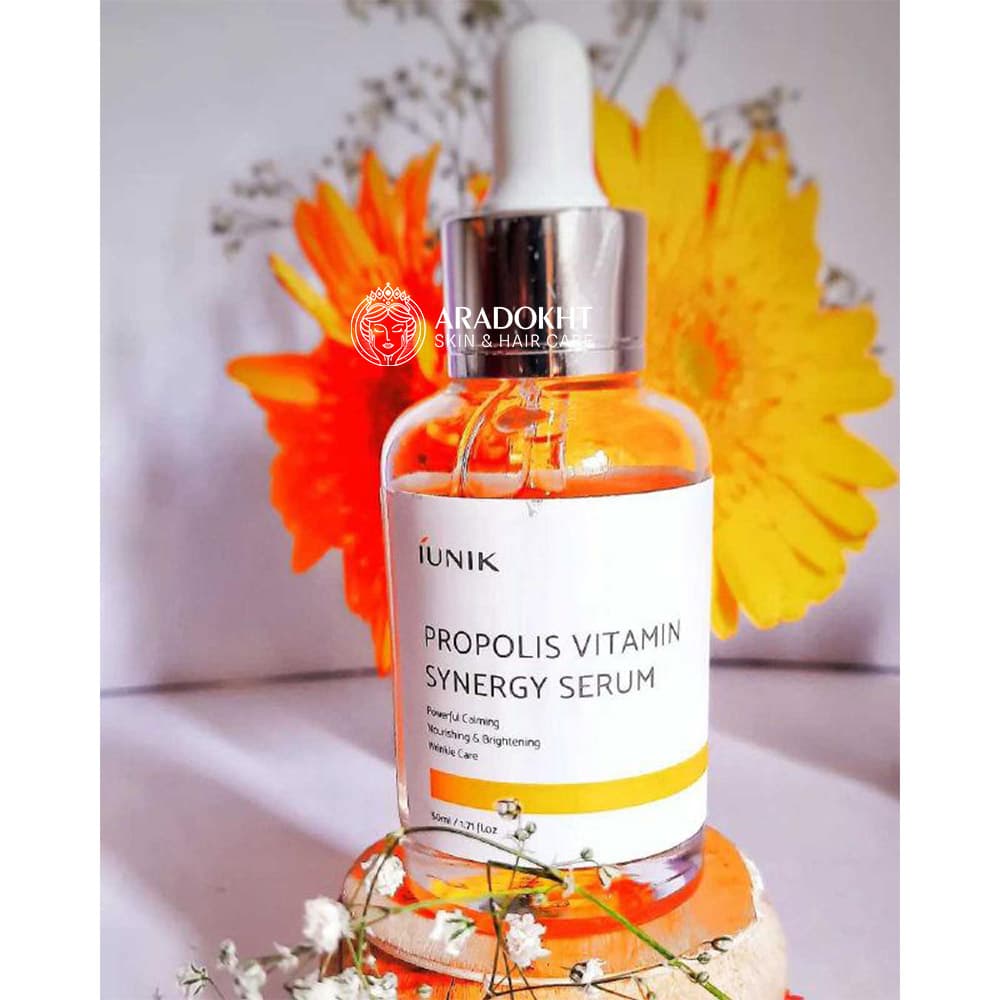 سرم سینرژی ویتامین پروپولیس آیونیک ضدالتهاب و روشن کننده پوست iUNIK Propolis Vitamin Synergy Serum — تصویر ۱۲