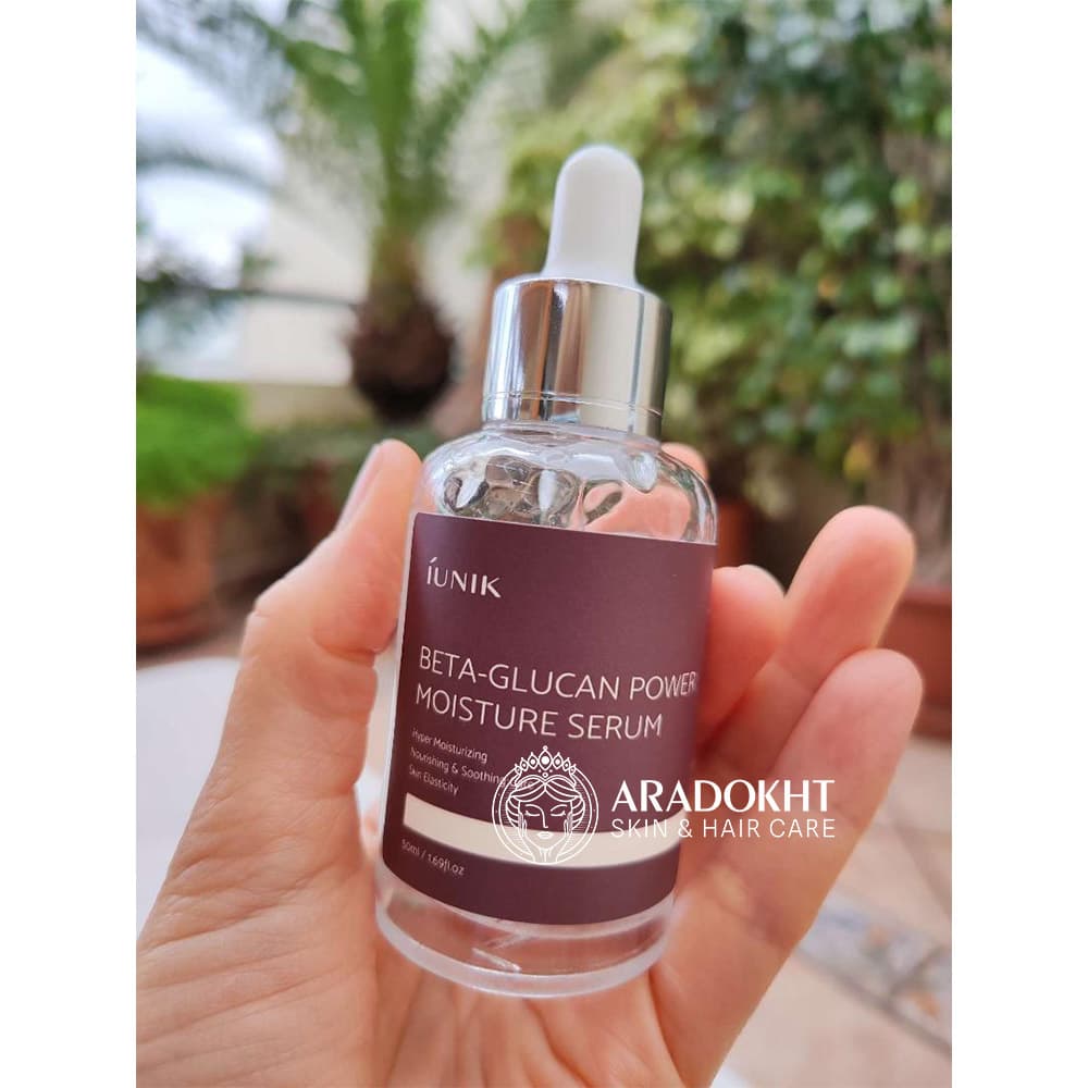 سرم بتاگلوکان آیونیک آبرسان قوی و تقویت کننده سد دفاعی پوست iUnik Beta-Glucan Power Moisture Serum — تصویر ۳