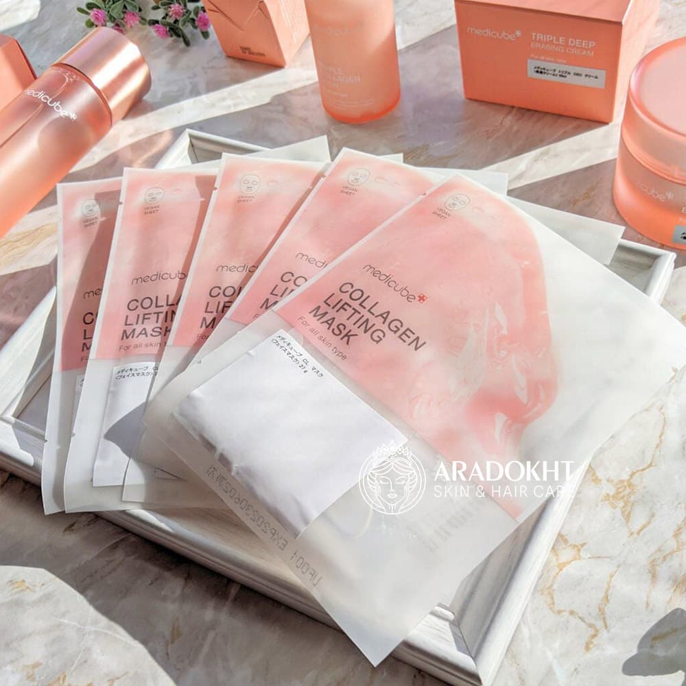 ماسک کلاژن و لیفتینگ مدی کیوب آبرسان و جوانساز پوست Medicube Collagen Lifting Mask — تصویر ۱۲