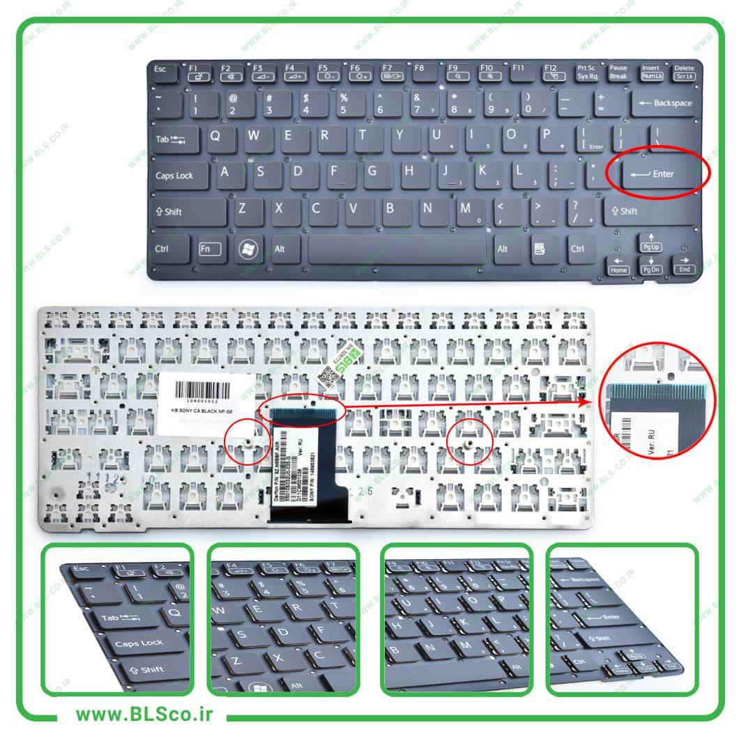 کیبورد لپ تاپ سونی keyboard laptop Sony CA