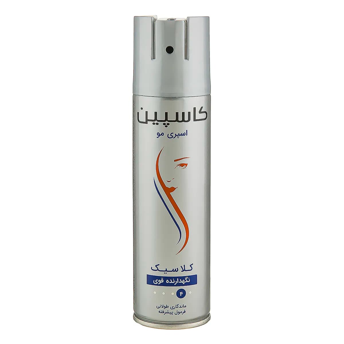 (انقضا 1407) اسپری حالت دهنده مو (تافت) کاسپین مدل کلاسیک نقره ای شماره 4 نگهدارنده قوی حجم 500 میلی — تصویر ۷