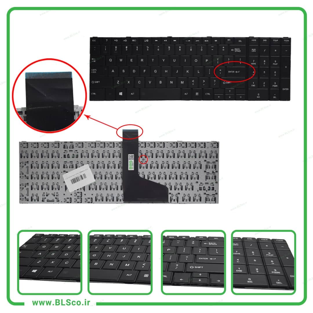 کیبورد لپ تاپ توشیبا Toshiba Satellite C850 Laptop