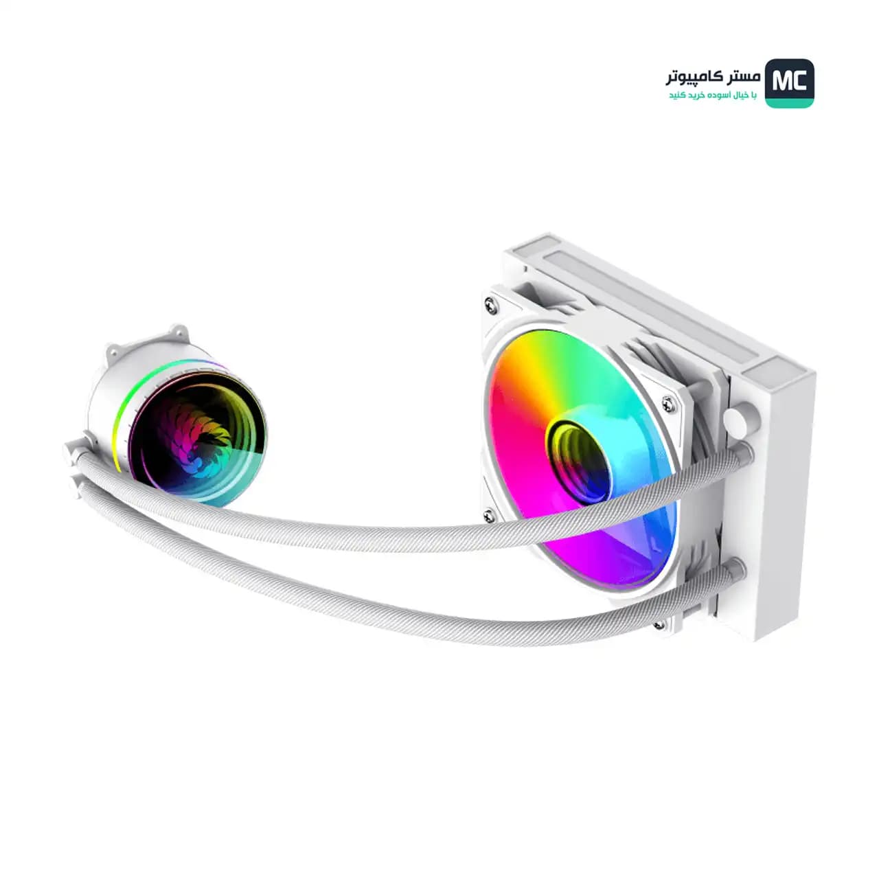 خنک کننده مایع پردازنده گیم مکس IceBurg 120 Infinity White — تصویر ۱۱