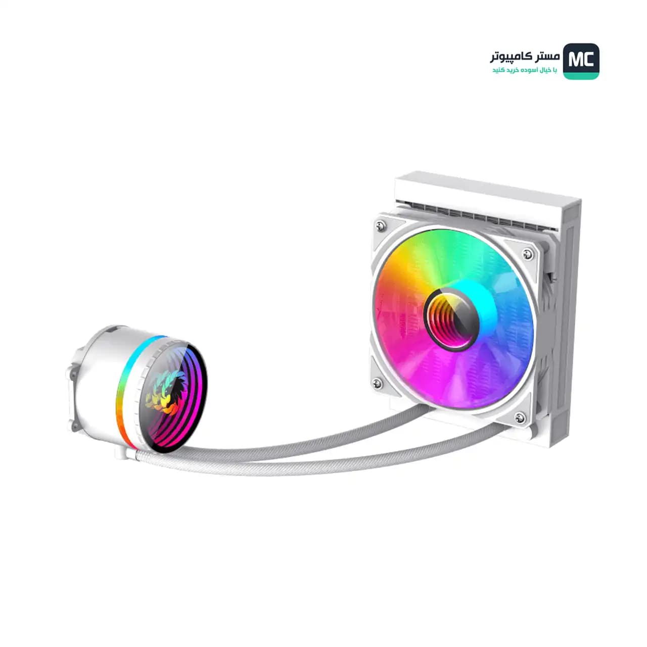 خنک کننده مایع پردازنده گیم مکس IceBurg 120 Infinity White — تصویر ۱۰