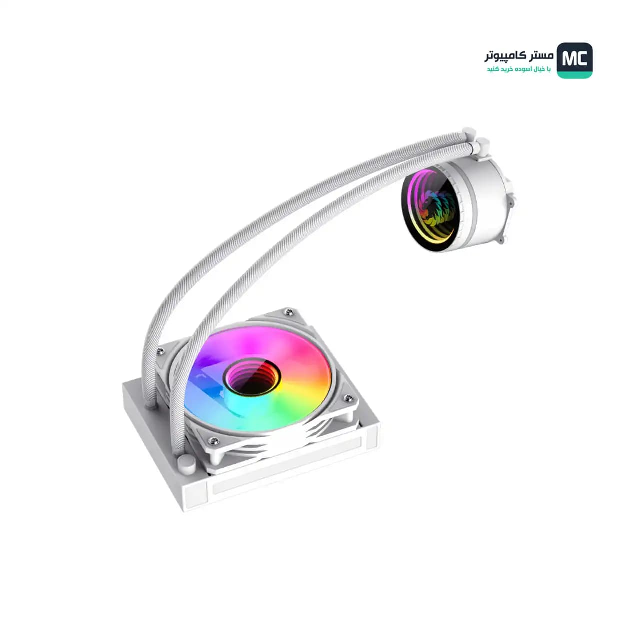 خنک کننده مایع پردازنده گیم مکس IceBurg 120 Infinity White — تصویر ۱۲