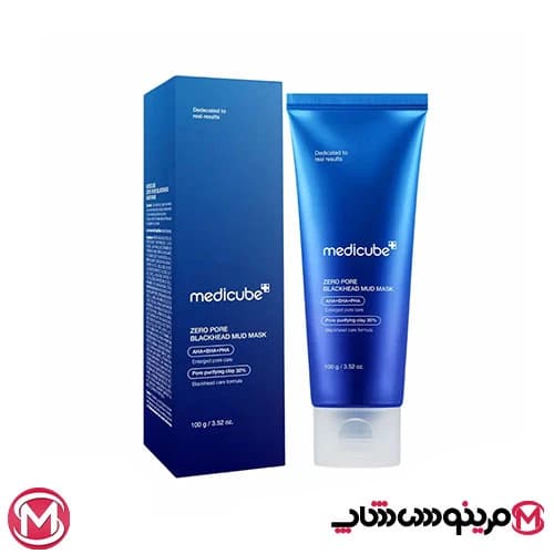 ماسک کنترل منافذ و ضدجوش سرسیاه مدی کیوب Medicube Zero Pore Blackhead Mud Mask — تصویر ۱۲