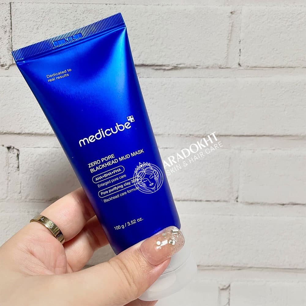 ماسک کنترل منافذ و ضدجوش سرسیاه مدی کیوب Medicube Zero Pore Blackhead Mud Mask — تصویر ۳