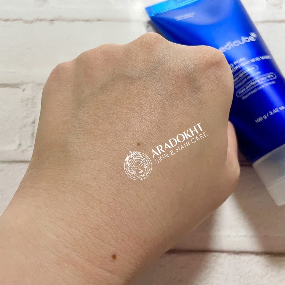 ماسک کنترل منافذ و ضدجوش سرسیاه مدی کیوب Medicube Zero Pore Blackhead Mud Mask — تصویر ۷