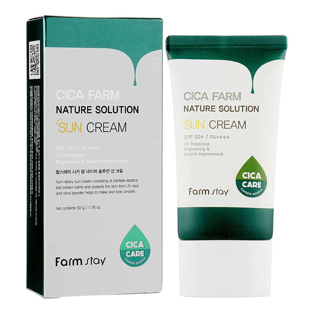 ضدآفتاب ضد چروک و روشن کننده سیکا فارم استی Farm Stay Cica Farm Nature Solution Sun Cream — تصویر ۹