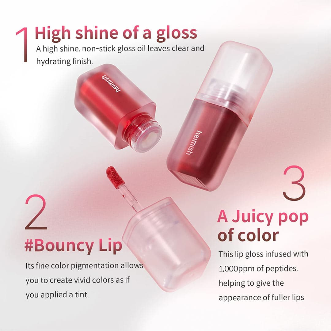 لیپ گلاس مایع براق و مرطوب کننده هیمیش Heimish Dailism Lip Gloss — تصویر ۱۱