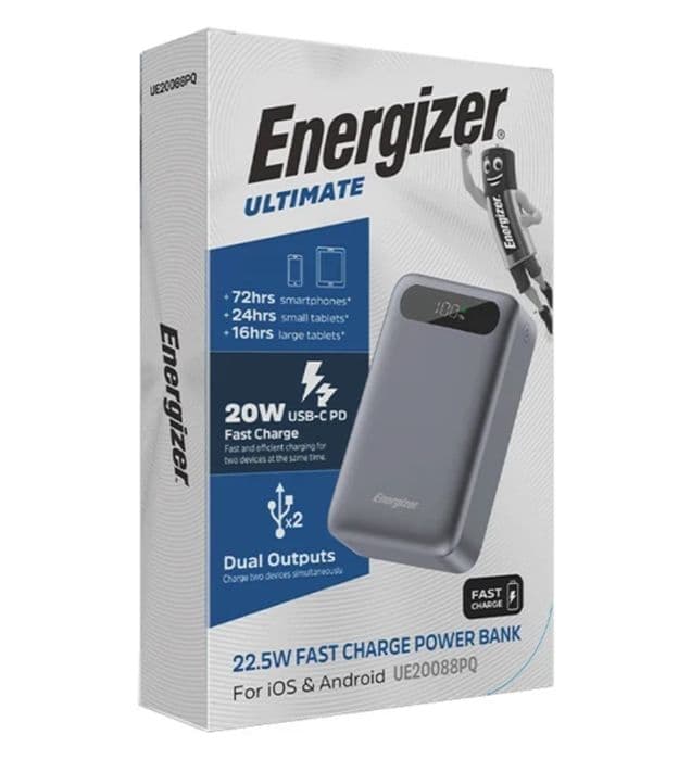 پاوربانک انرجایزر 22.5W مدل UE20088PQ ظرفیت 20000 میلی آمپر ساعت — تصویر ۵