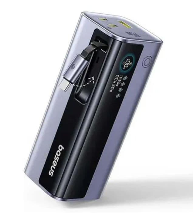 پاوربانک 145W باسئوس مدل EnerGeek GR11 ظرفیت 20000 میلی آمپر ساعت — تصویر ۴
