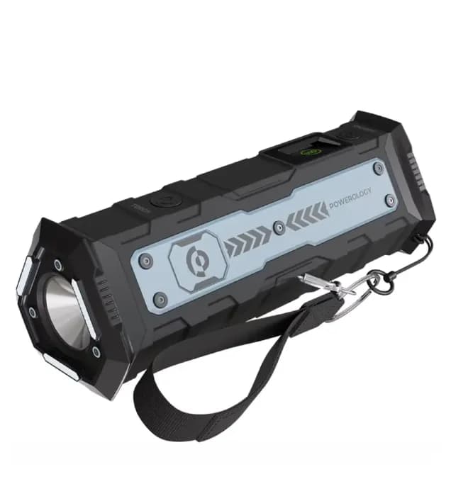 چراغ قوه و پاور بانک پاورولوژی مدل PP091 PPBCHA91BK