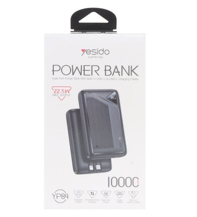 پاوربانک 22.5W یسیدو مدل YP84 ظرفیت 10000 میلی آمپر ساعت — تصویر ۳