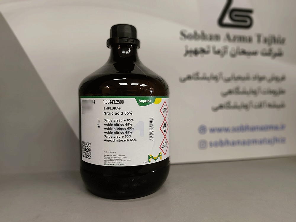 نیتریک اسید ۶۵% EMPLURA برند مرک آلمان کد ۱۰۰۴۴۳ — تصویر ۴