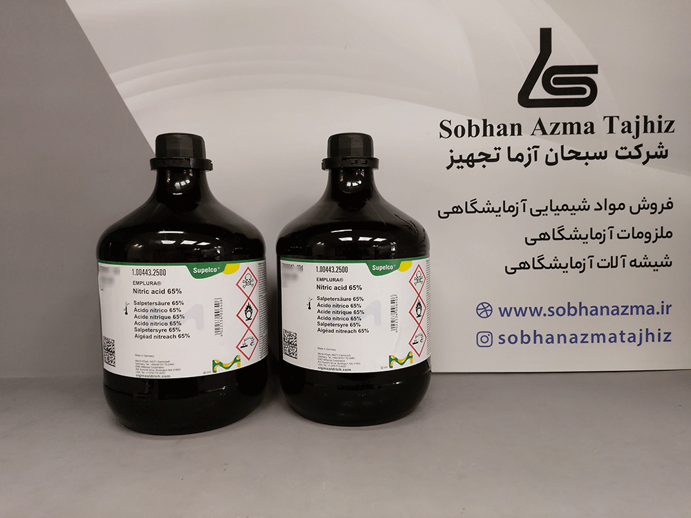 نیتریک اسید ۶۵% EMPLURA برند مرک آلمان کد ۱۰۰۴۴۳ — تصویر ۳
