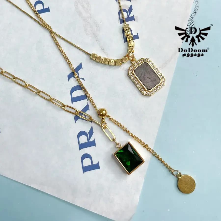 گردنبند مرواریدی استیل GD20 — تصویر ۳