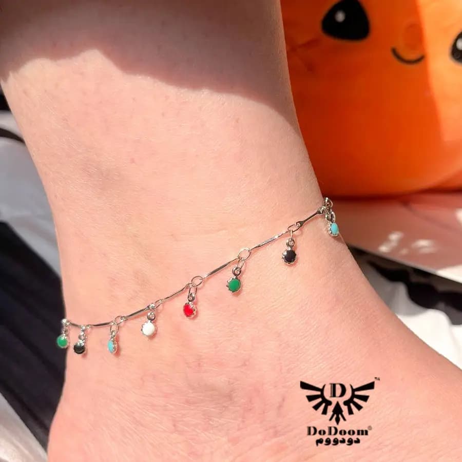 پابند رنگ ثابت آویز مهره رنگی P22 — تصویر ۲