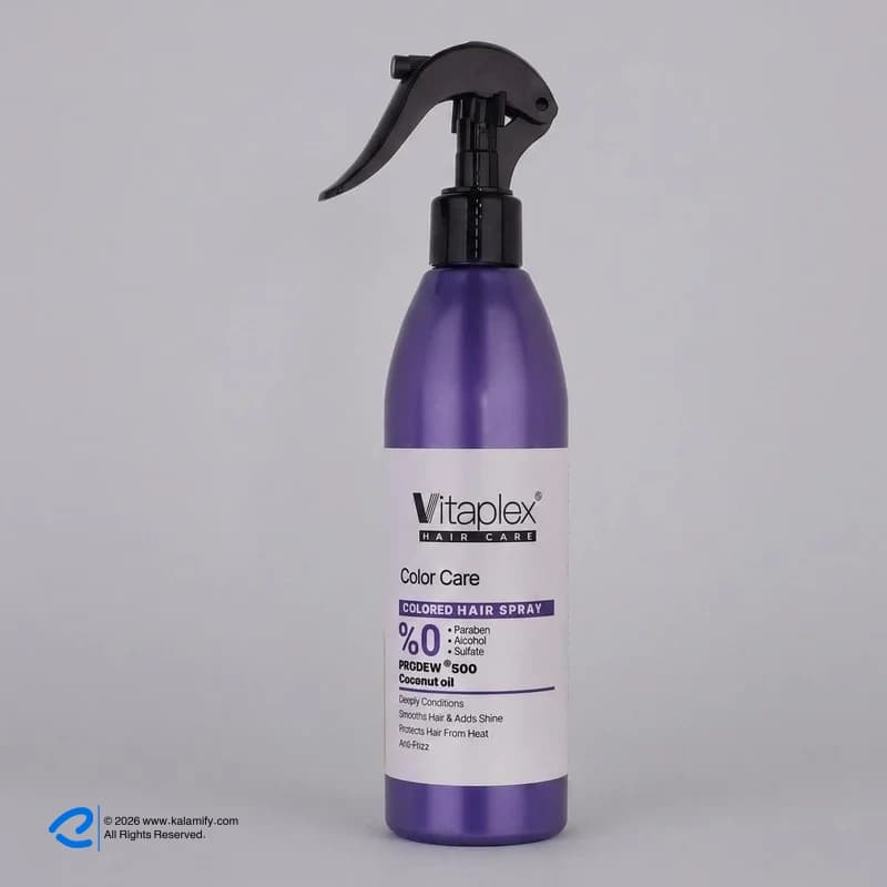 اسپری حالت دهنده مو با قدرت حفظ حالت مو 2 ویتاپلکس مدل CC03 مناسب مو رنگ شده حجم 300 میلی لیتر