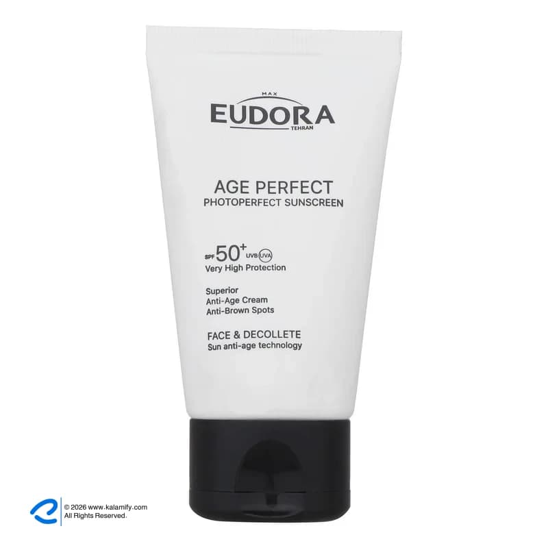 کرم ضد آفتاب بدون رنگ ادورامکس SPF 50 مدل Age Perfect ‌مناسب انواع پوست حجم 40 میلی‌لیتر