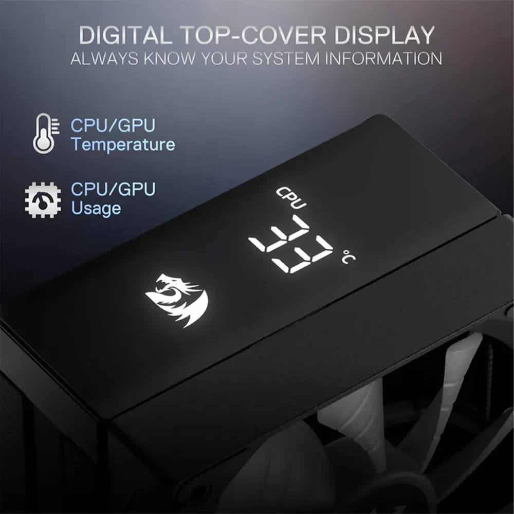 خنک کننده پردازنده ردراگون مدل Digital CC-2312 ARGB — تصویر ۴
