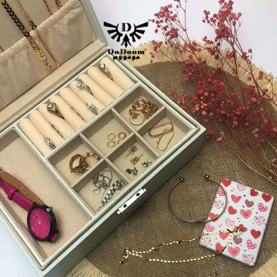 جعبه جواهرات چرمی B04 — تصویر ۵