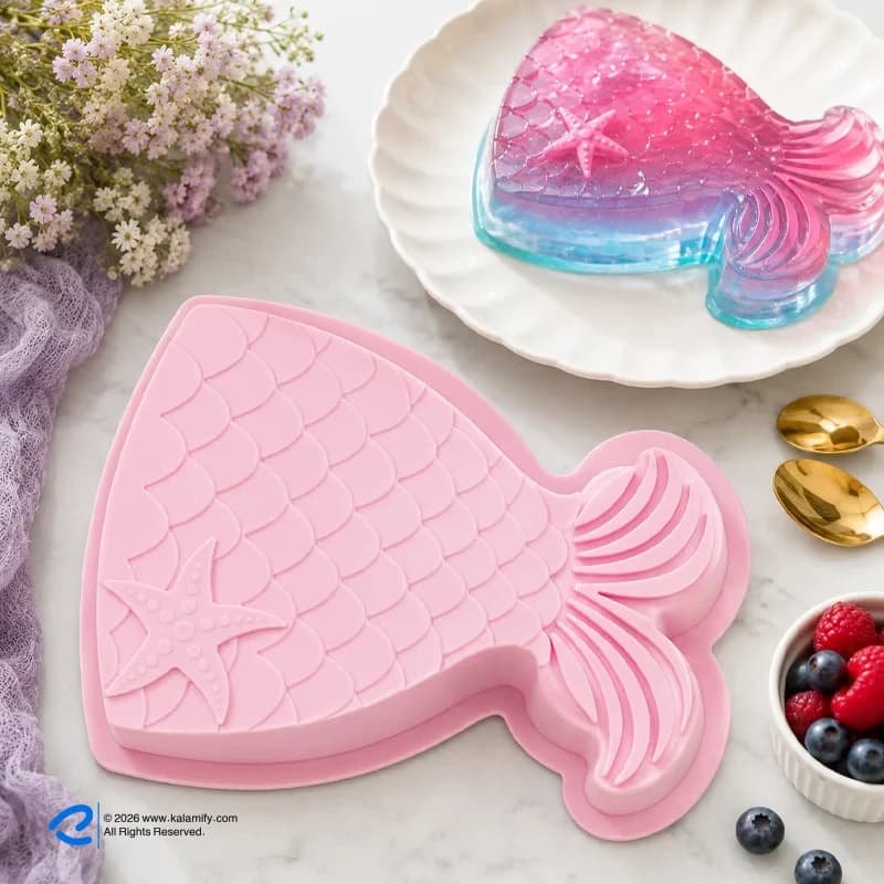 قالب ژله سیلیکونی مدل دم ماهی — تصویر ۹