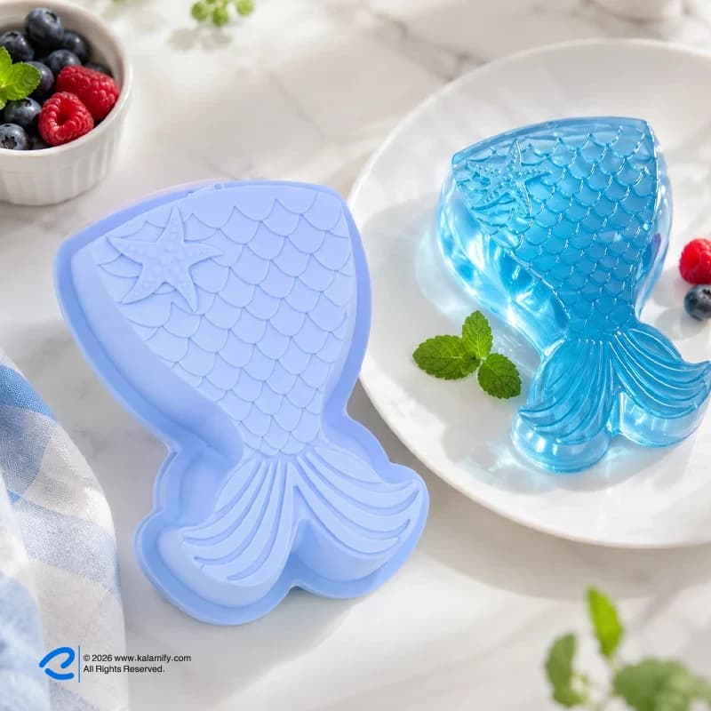 قالب ژله سیلیکونی مدل دم ماهی — تصویر ۵