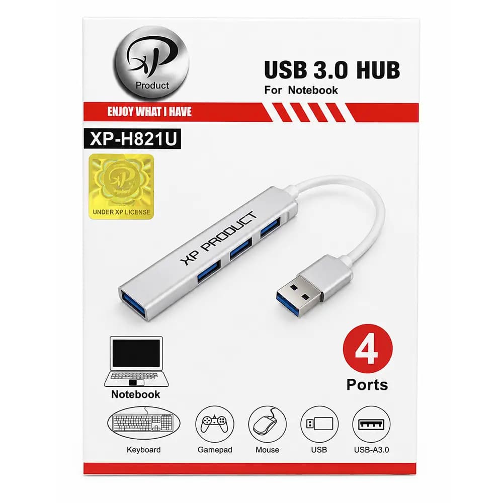 هاب USB 3.0 ایکس پی پروداکت مدل XP-H821U — تصویر ۷
