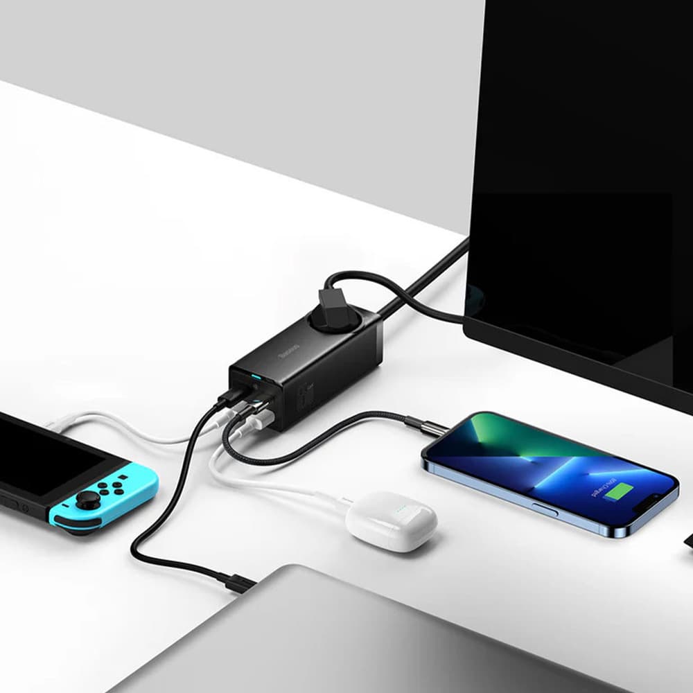 شارژر رومیزی بیسوس مدل PowerCombo on Power Strip PSZM000901 — تصویر ۷
