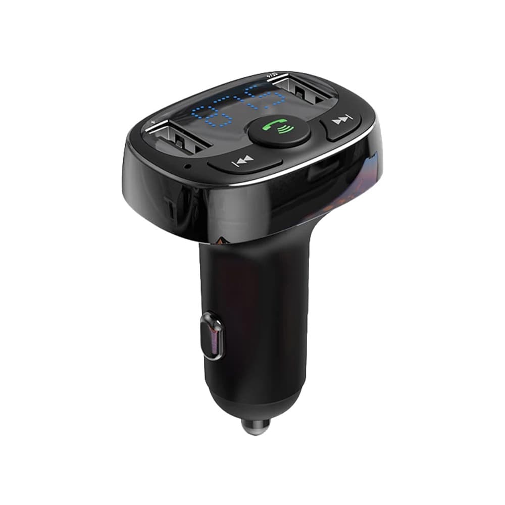شارژر فندکی و پخش کننده بلوتوث و FM خودرو بیسوس مدل T Shaped S-09 CCMT000301