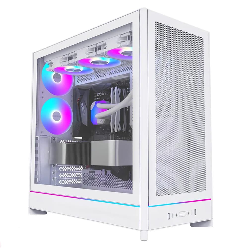 کیس کامپیوتر گیمینگ مونتک مدل HS01 Pro White — تصویر ۱۰