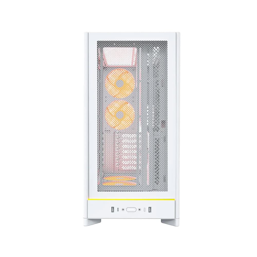 کیس کامپیوتر گیمینگ مونتک مدل HS01 Pro White