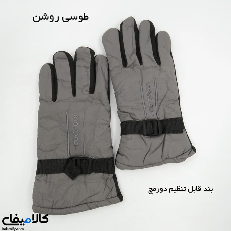 دستکش موتور سواری شمعی داخل کرکی — تصویر ۷