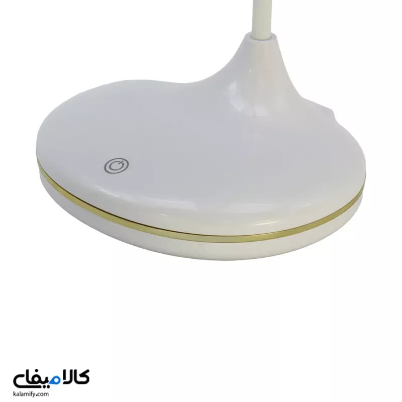 چراغ مطالعه شارژی دیمردار سفید طلایی — تصویر ۸