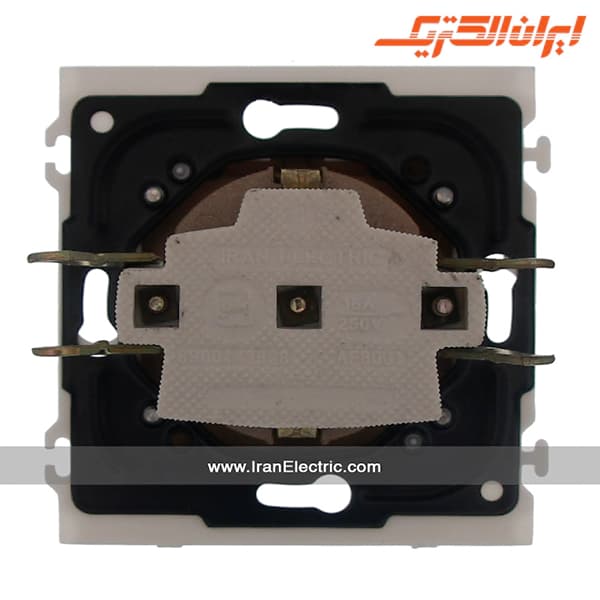 پریز برق ارت سرامیک اسپیناس طلایی زه مشکی میان مشکی — تصویر ۱۰