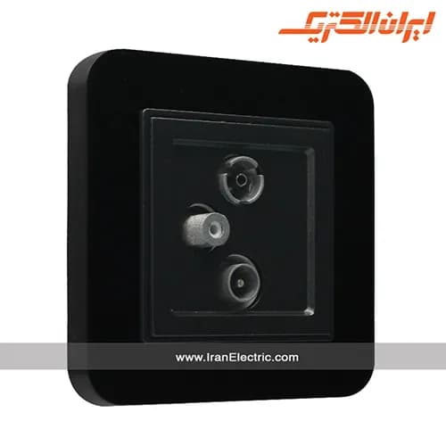 پریز آنتن TV-SAT-RD ارس مشکی زه مشکی