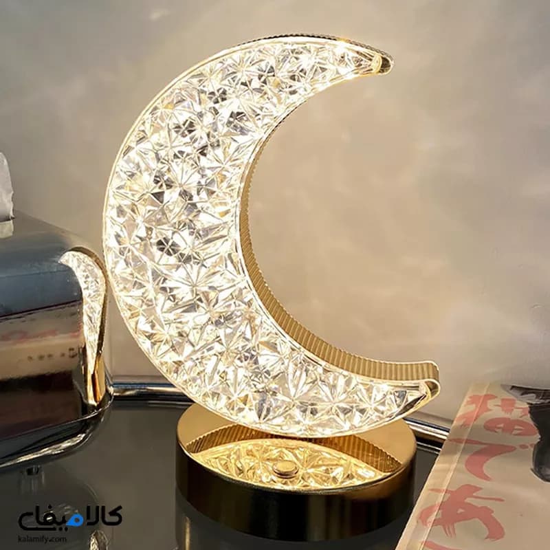 چراغ خواب ماه شارژی با تنظیم 3 حالته نور — تصویر ۳