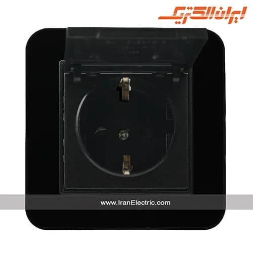 پریز برق ارت دربدار ارس مشکی زه مشکی — تصویر ۹