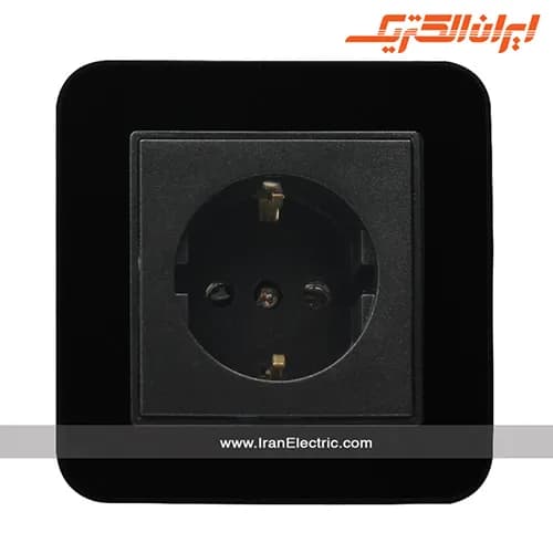 پریز برق ارت سرامیک ارس مشکی زه مشکی — تصویر ۳