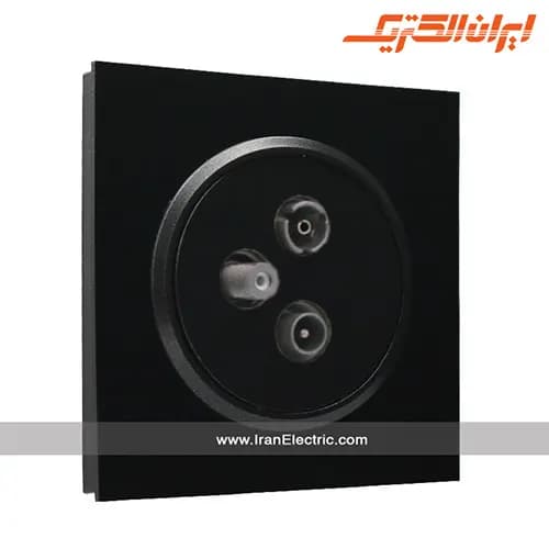 پریز آنتن TV-SAT-RD اسپادانا مشکی زه مشکی — تصویر ۸