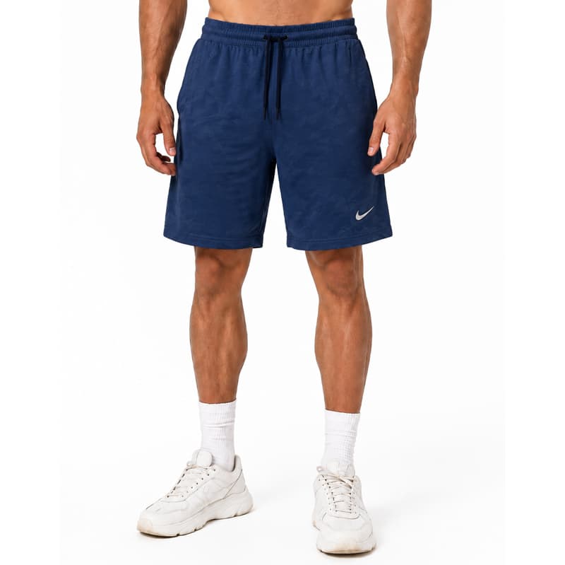 شلوارک ورزشی مردانه نایک مدل Dri Fit-9128 چریکی سرمه ای