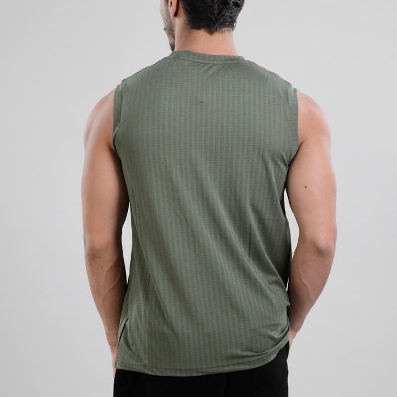 رکابی ورزشی مردانه نایک مدل Dri Fit-033 یشمی — تصویر ۴