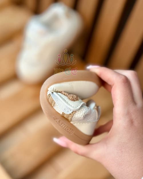 کفش بچه گانه تدی گلدوزی قهوه ای — تصویر ۵