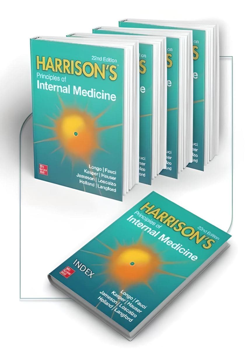 کتاب اصول طب داخلی هاریسون 2025 4جلدی | Harrisons Principles of Internal Medicine زبان اصلی