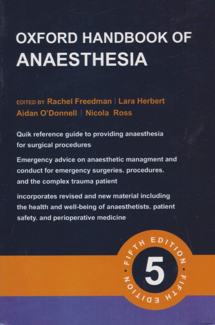 کتاب OXFORD HANDBOOK OF ANAESTHESIA زبان اصلی — تصویر ۳