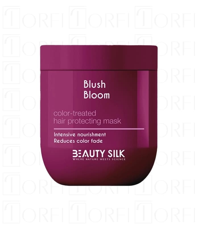 ماسک موی رنگ‌شده با آبکشی بیوتی سیلک مدل Blush Bloom | تثبیت رنگ، آبرسانی و ترمیم مو